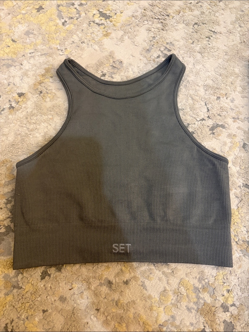 SET Active Ribbed Grey Workout Set - Picture 4 of 7